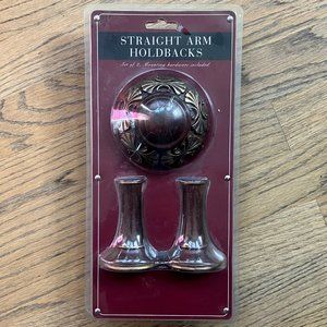 NEW!!! Set of 2 Straight Arm Holdbacks hardware included